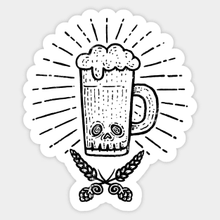 Beer Bones Sticker